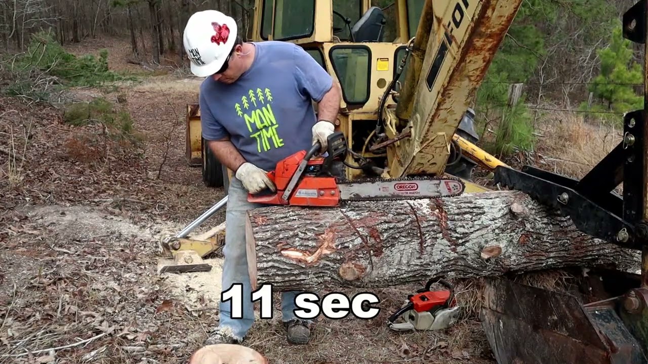 Ported Stihl 031AV vs Husqvarna 365! Chainsaw Race!
