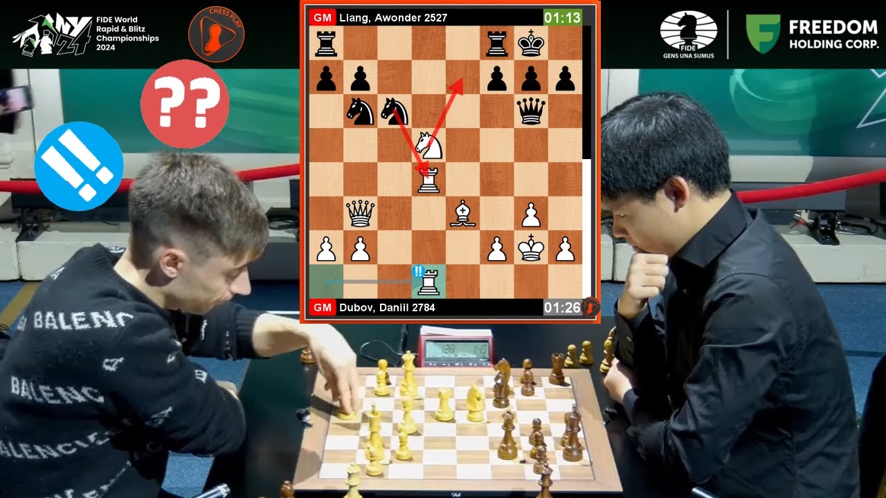 🎦 Daniil Dubov vs Awonder Liang | World Blitz Chess 2024