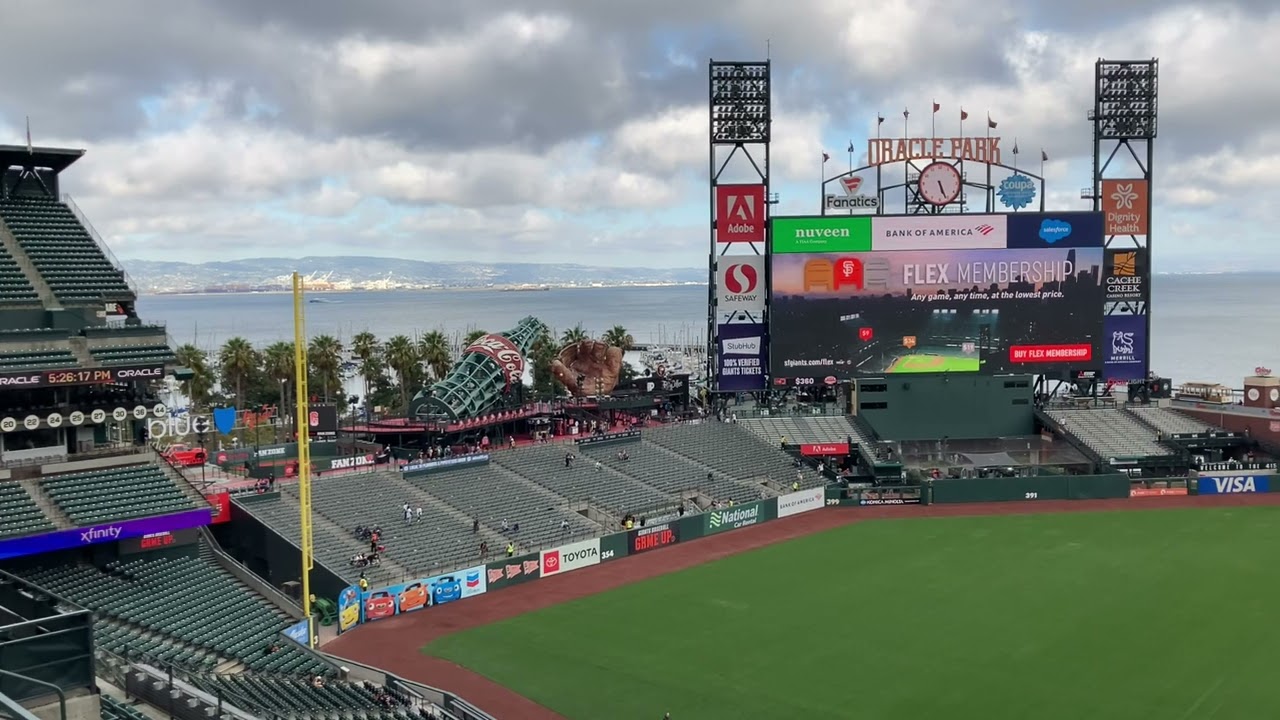 ⚾ Oracle Park View from Section 324 San Francisco Giants vs. Atlanta Braves 2022 San Francisco ⚾
