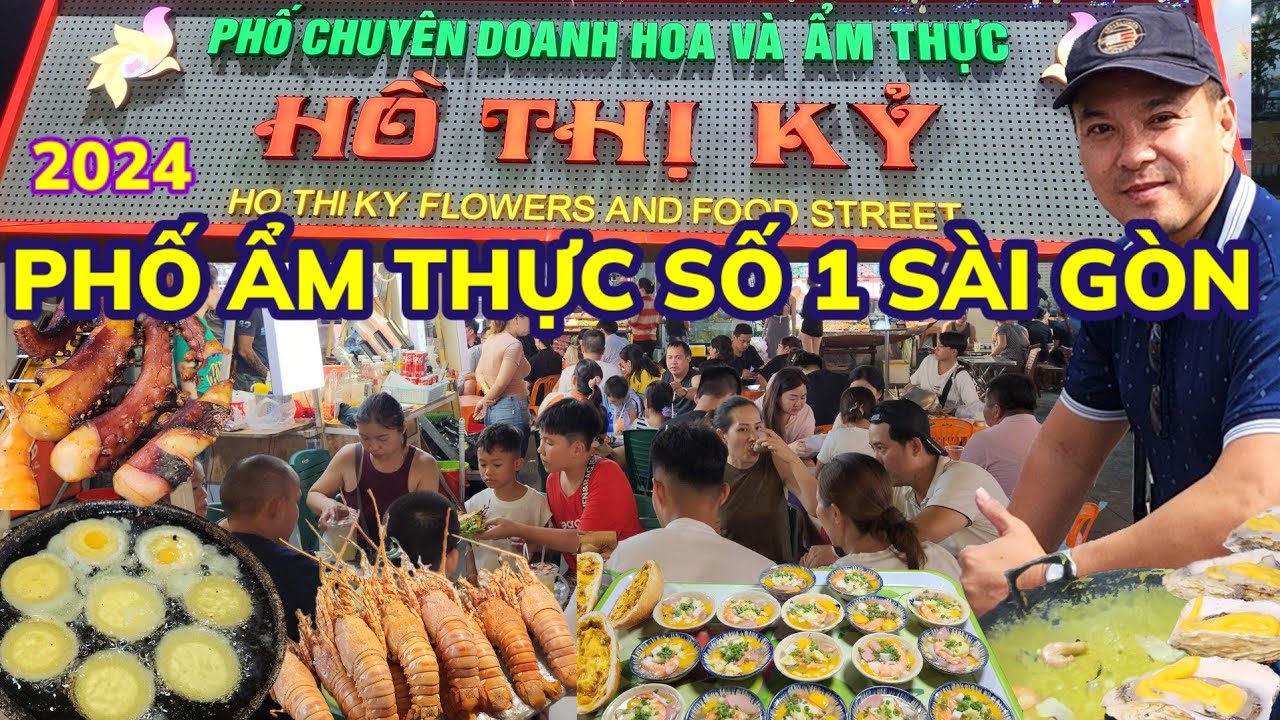 PHỐ ẨM THỰC HỒ THỊ KỶ QUẬN 10 VẪN LÀ CHỢ ĂN UỐNG VỀ ĐÊM THÀNH CÔNG NHẤT SÀI GÒN || Nick Nguyen