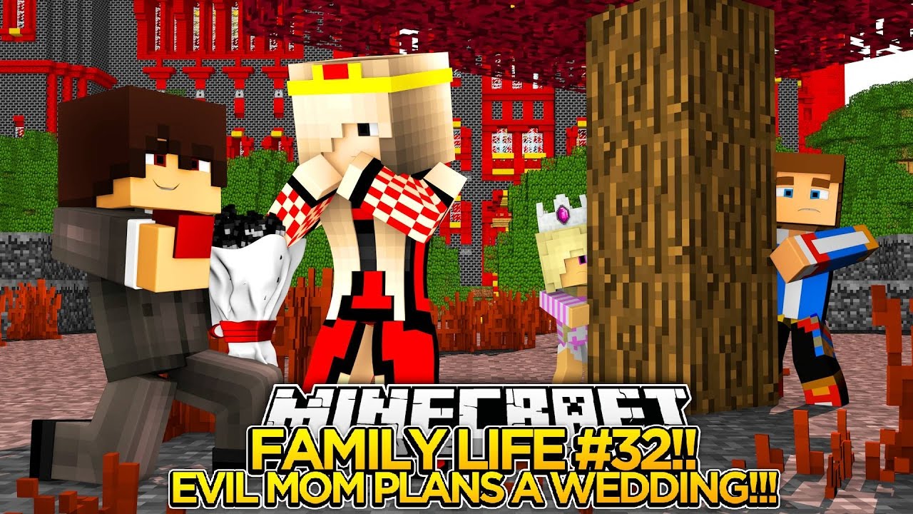 MINECRAFT FAMILY LIFE (EP. 32)-EVIL MOM IS PLANNING A WEDDING!!!- Baby Leah Roleplay!.