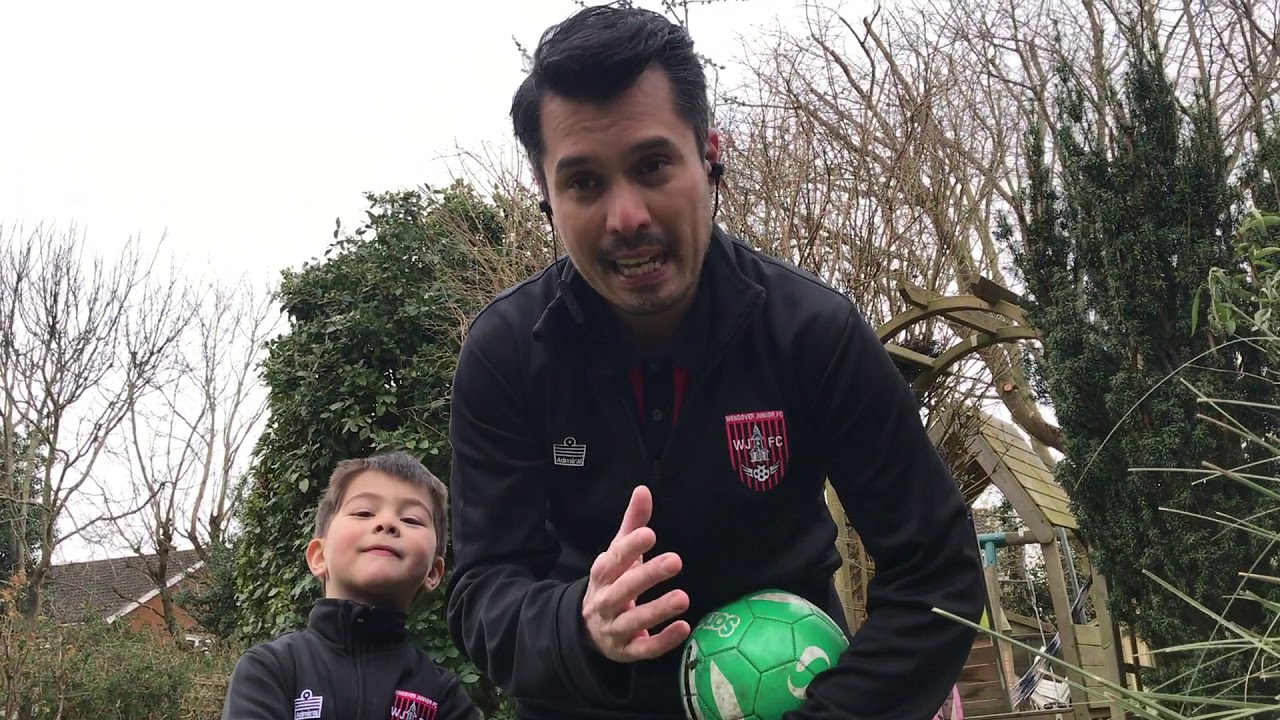 Passing drills with U6 Coach Carlo