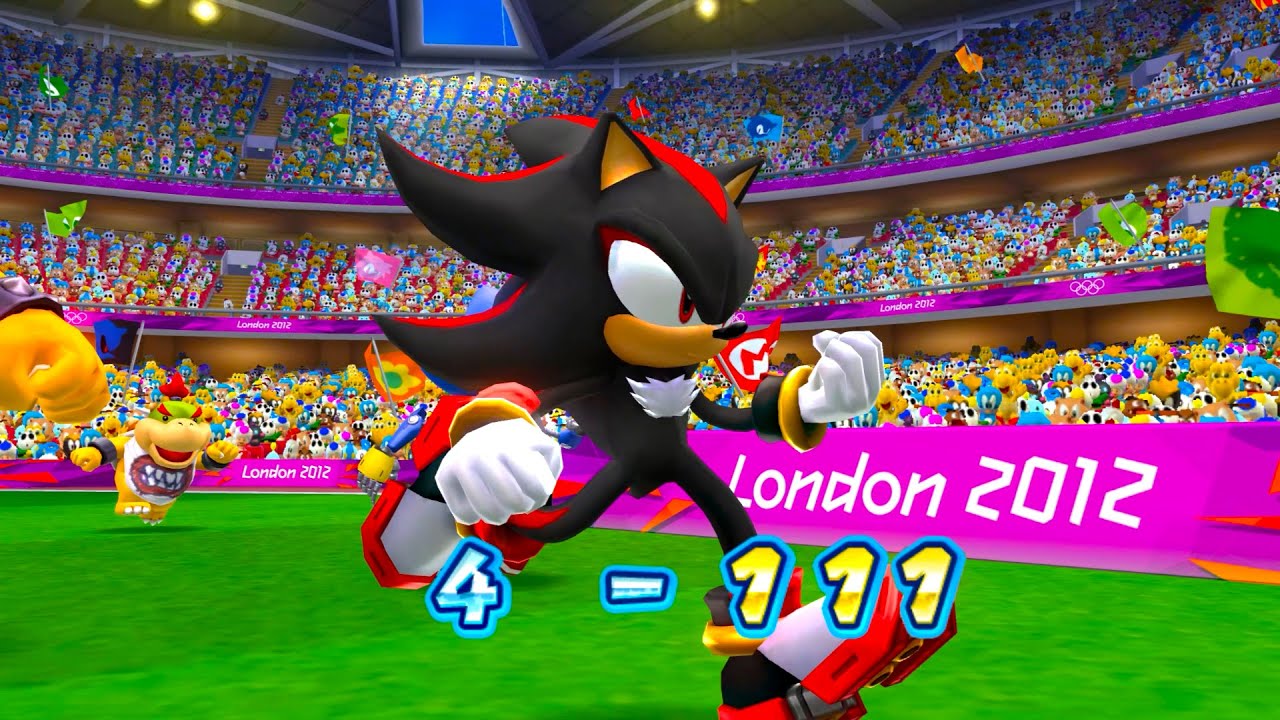 Mario and Sonic at The Olympic Games Tokyo 2012 Football Team Shadow vs Team Luigi & Daisy Very Hard