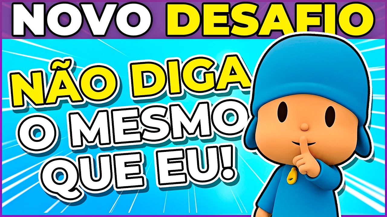 🤐 NÃO DIGA O MESMO QUE EU | Apenas 3% das pessoas vão me vencer 