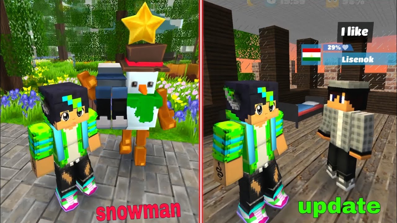 Party craft Fight with a living snowman|party craft winter snowman update 