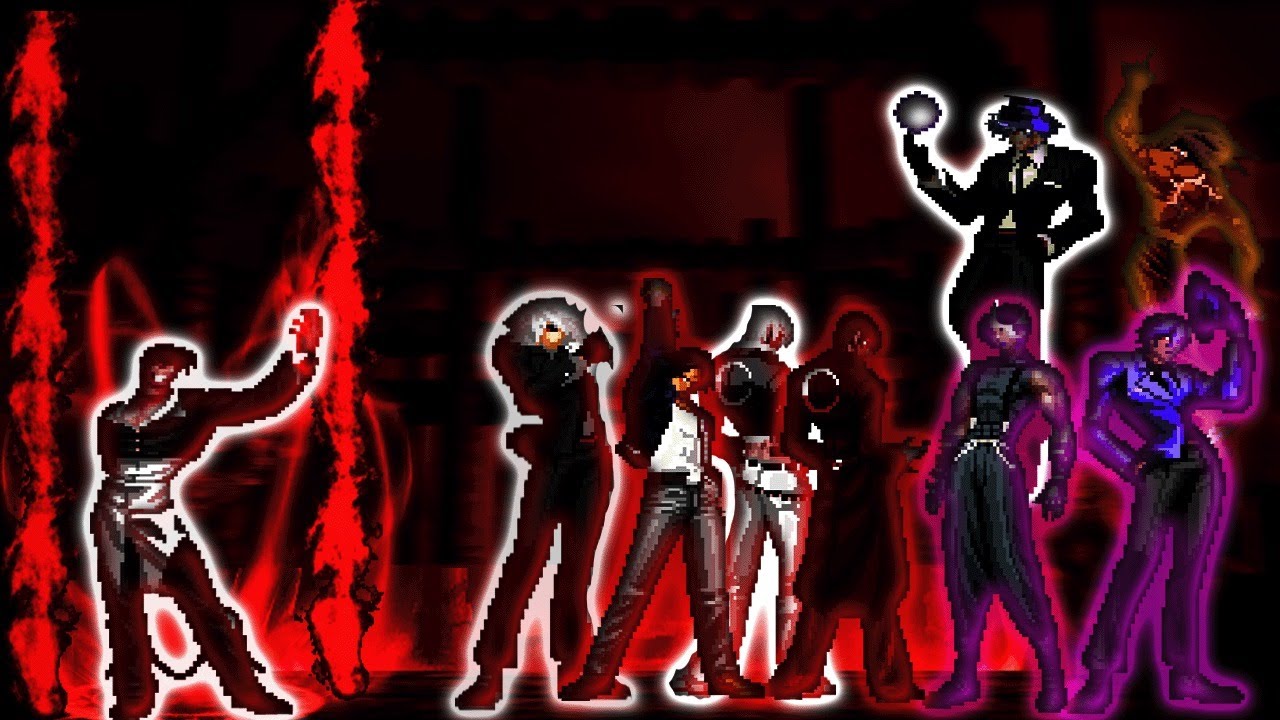 KOF MUGEN Orochi Iori CT QS vs Ultra Bosses