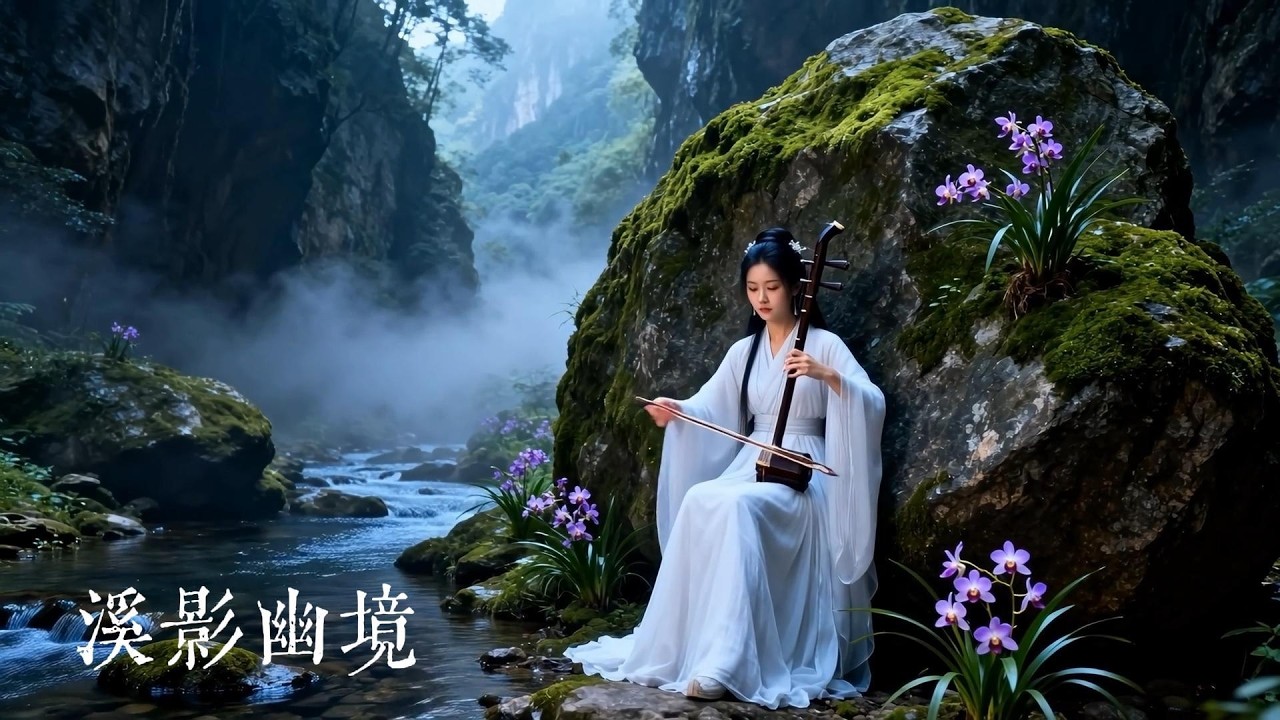 《溪影幽境》二胡心語 · 舒緩放鬆冥想音樂 ｜古琴｜竹笛｜萧｜古筝｜二胡｜#music  #relaxing  #meditation #guqin #冥想音樂 #zen #dizi #erhu