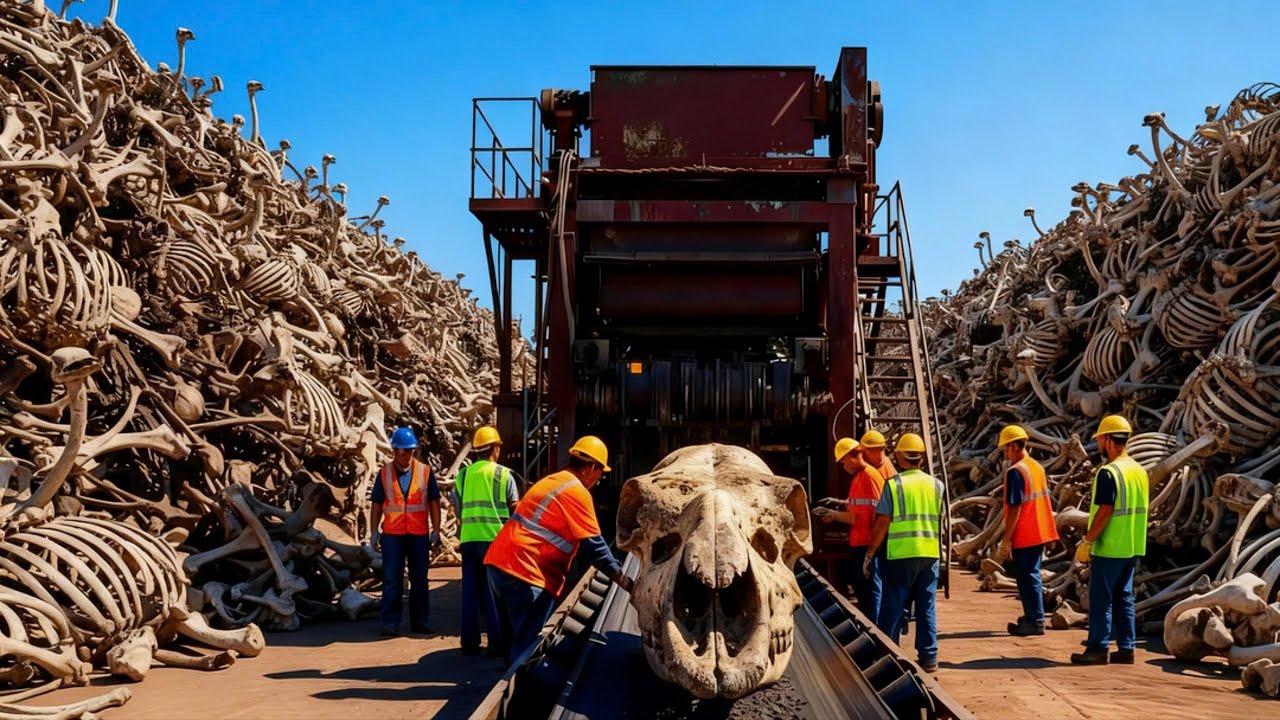 Inside a factory that recycles animal bones—from millions of skeletons to luxury jewelry.
