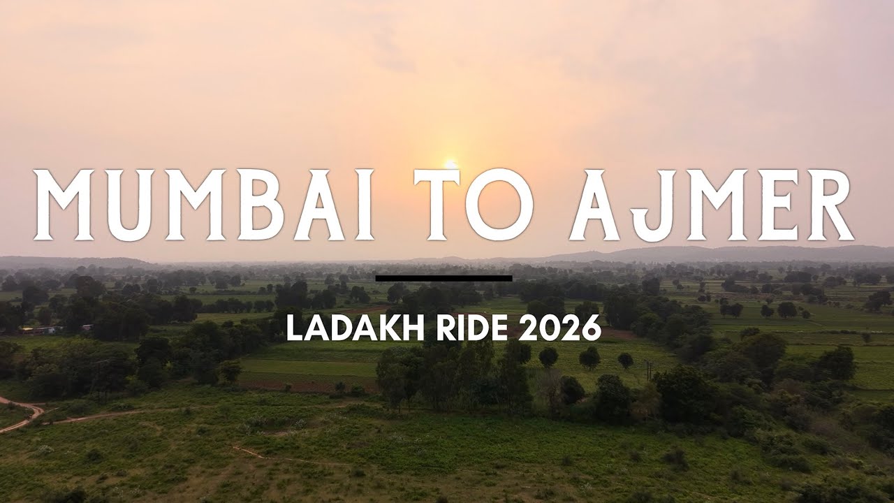 Mumbai to Ladakh Begins! 🏍️ | Mumbai to Ajmer | Leh Ride Vlog EP. 1