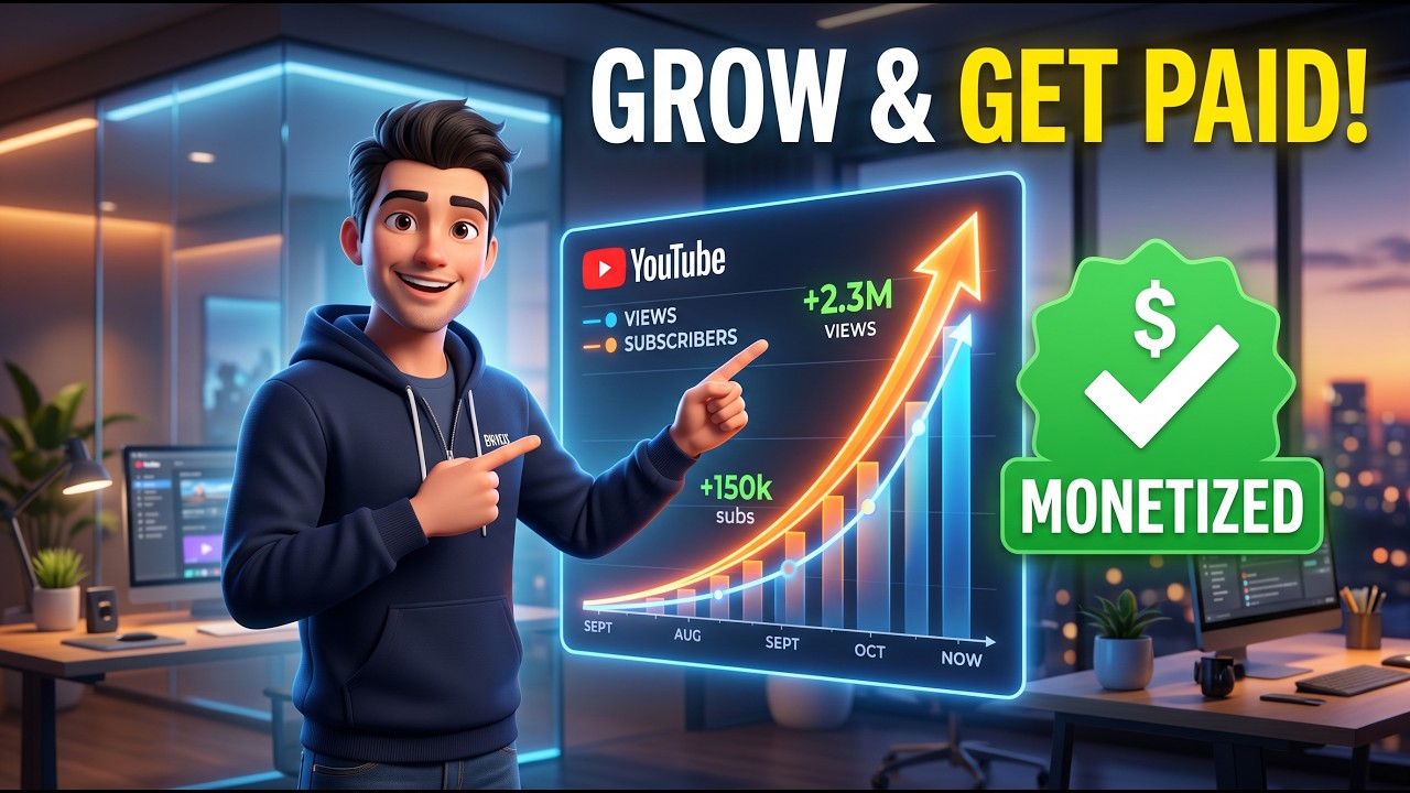 Cartoon Channel Monetization Explained 🔥 | Animation YouTube Channel Growth Guide