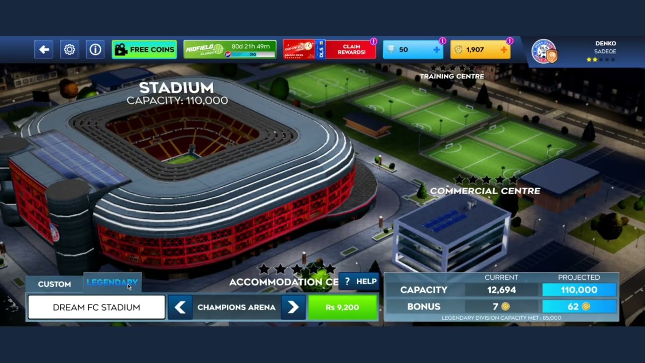 Как сменить стадион в Dream League Soccer 2026 (DLS 26)