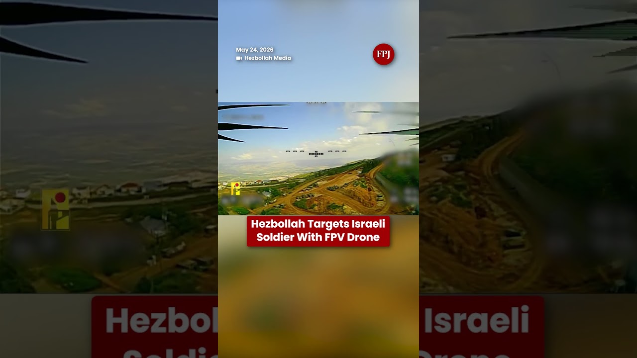 Hezbollah Releases FPV Drone Strike Footage Targeting Israeli Soldier At Border Post