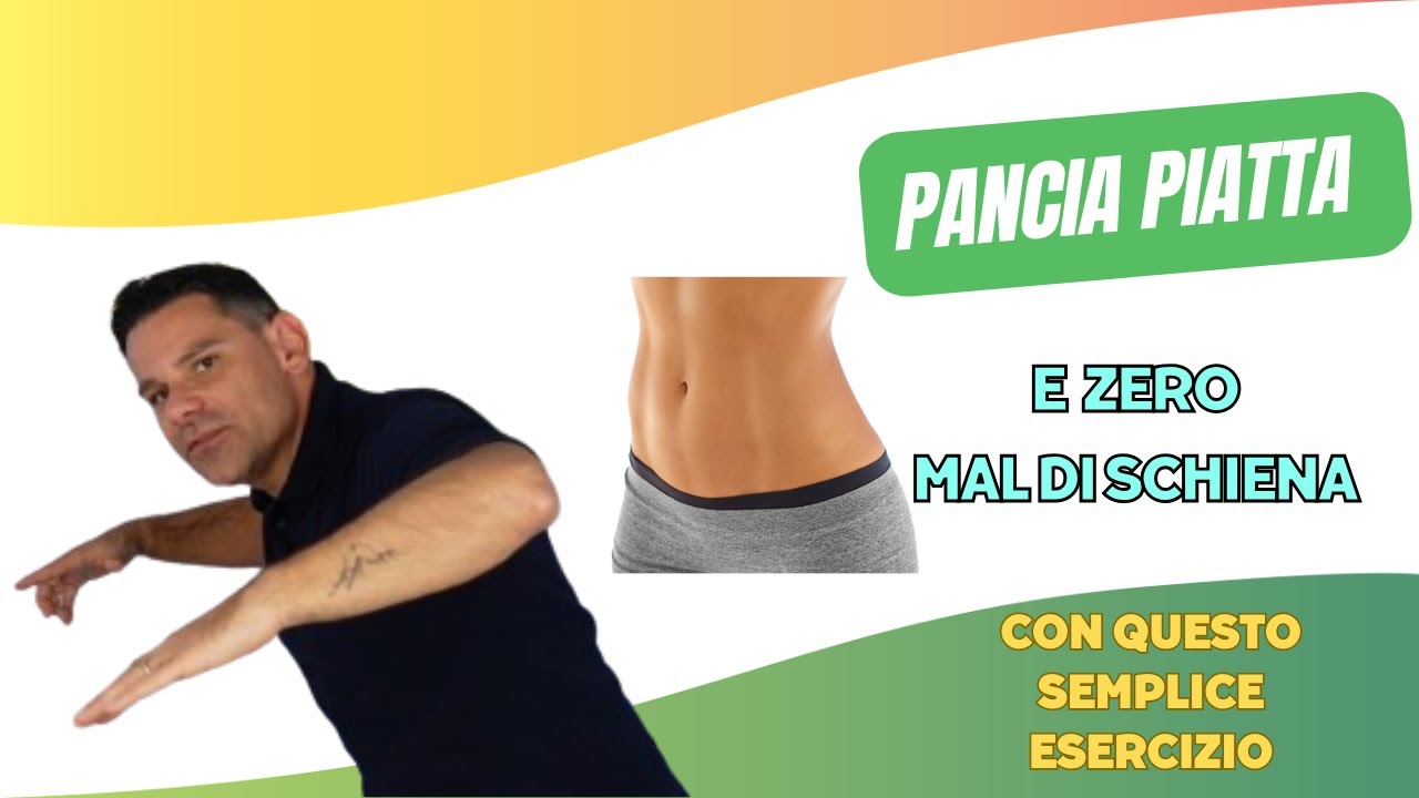 Pancia piatta e zero mal di schiena con questo semplice esercizio