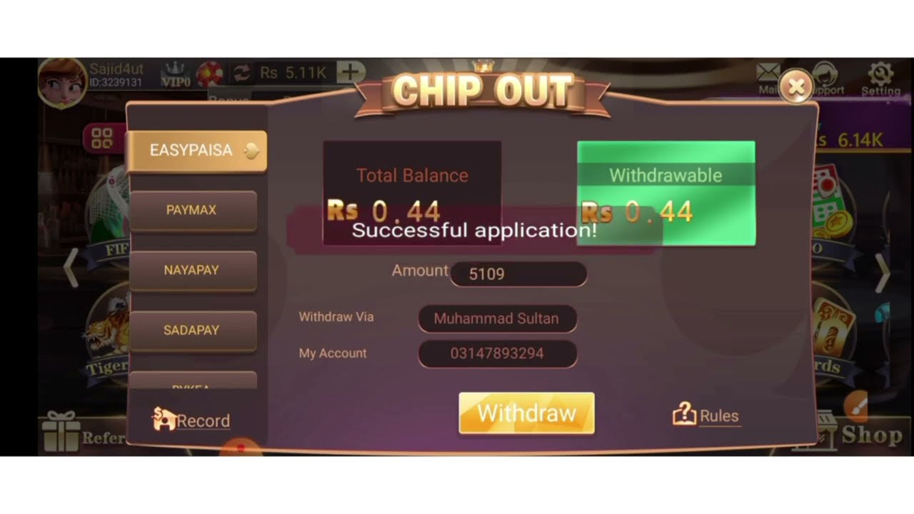 3 Patti blue Game Live Withdraw | New Easypaisa JazzCash Earning App PKR Without investment
