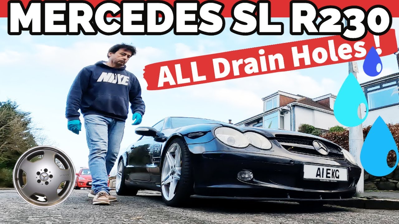 Mercedes SL R230😉All Water Drain Holes x8 !