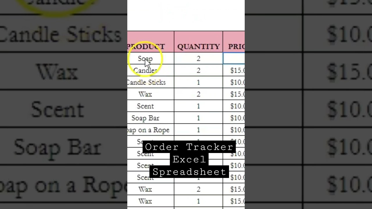 Order Tracker Excel Template Google Sheets Spreadsheet for Tracking your Business Orders