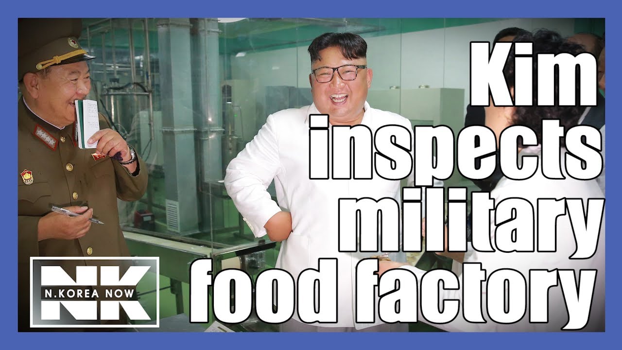 N.K. leader Kim inspects military food production factory