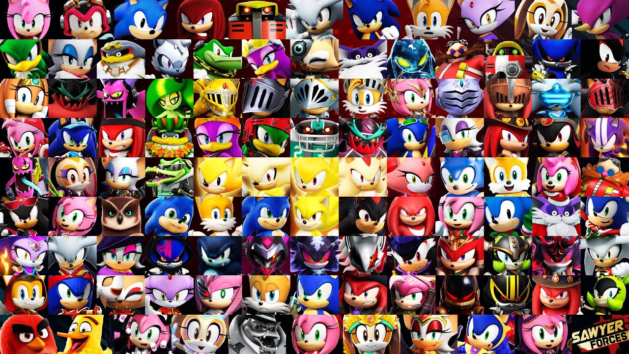 Sonic Forces Speed Battle: All 112 Characters Gameplay