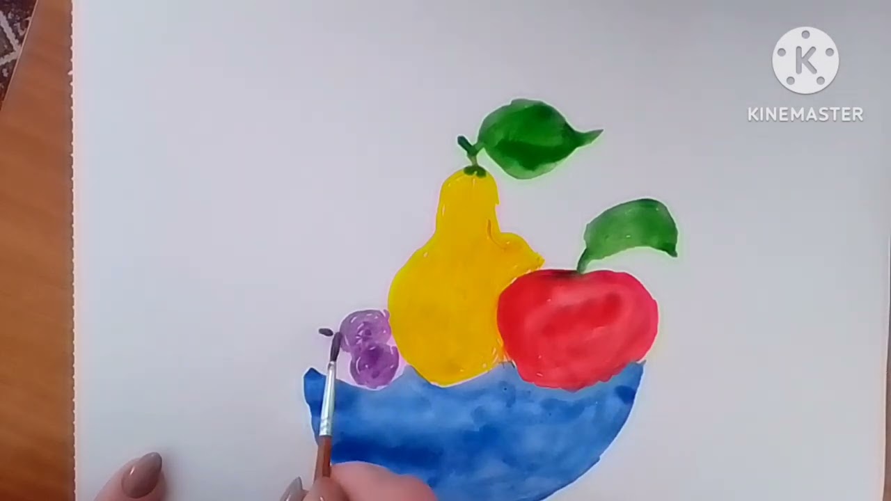 Малювання ,, Осінні дари'' 🍎🍇🍐
