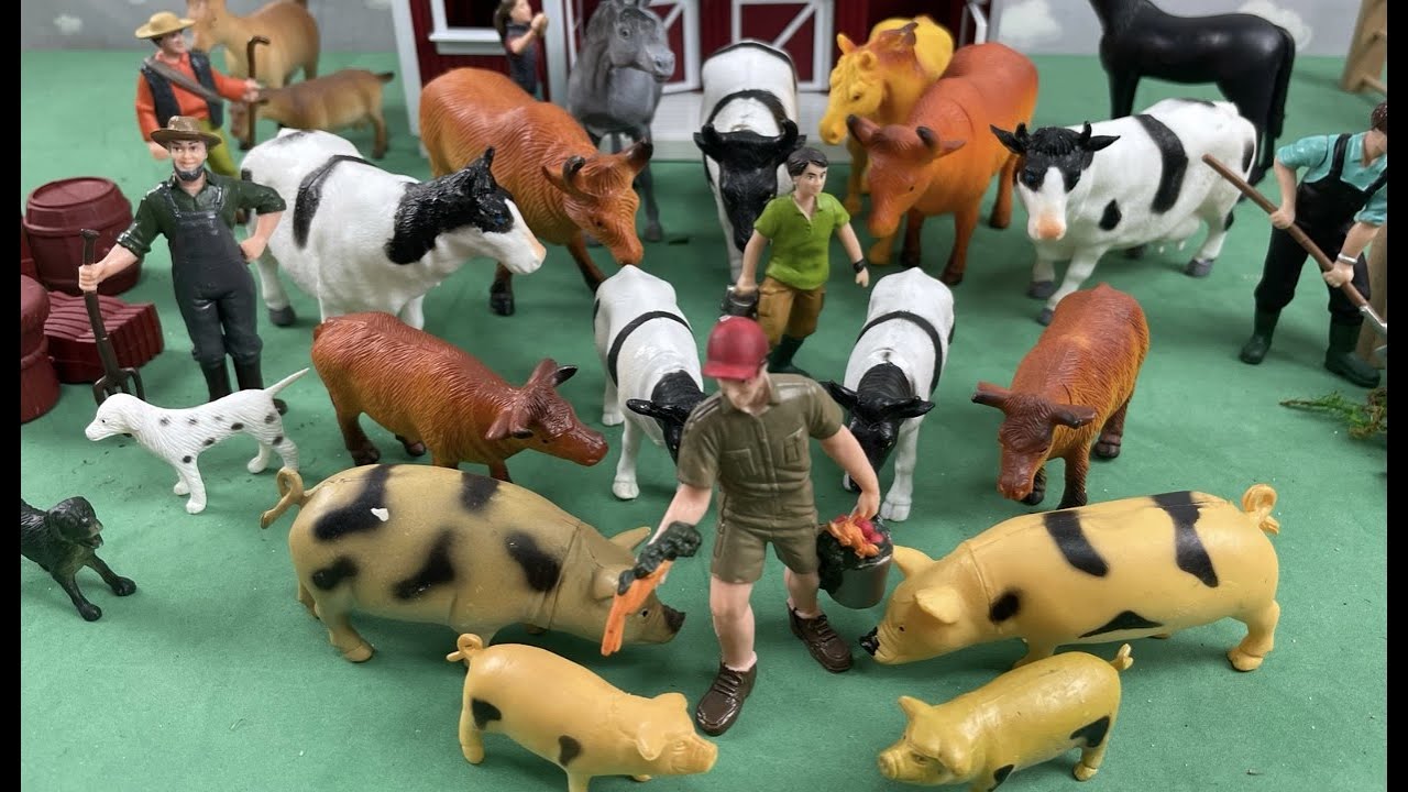 LITTLE FARM, NEW TRACTOR TRANSPORTING STABLES AND ANIMALS / TRANSPORTANDO OS ANIMAIS NO NOVO TRATOR.
