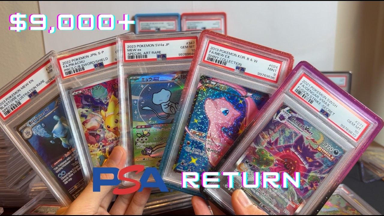 The Reality of Grading at PSA for the First Time | Crazy $9,000+ PSA Return