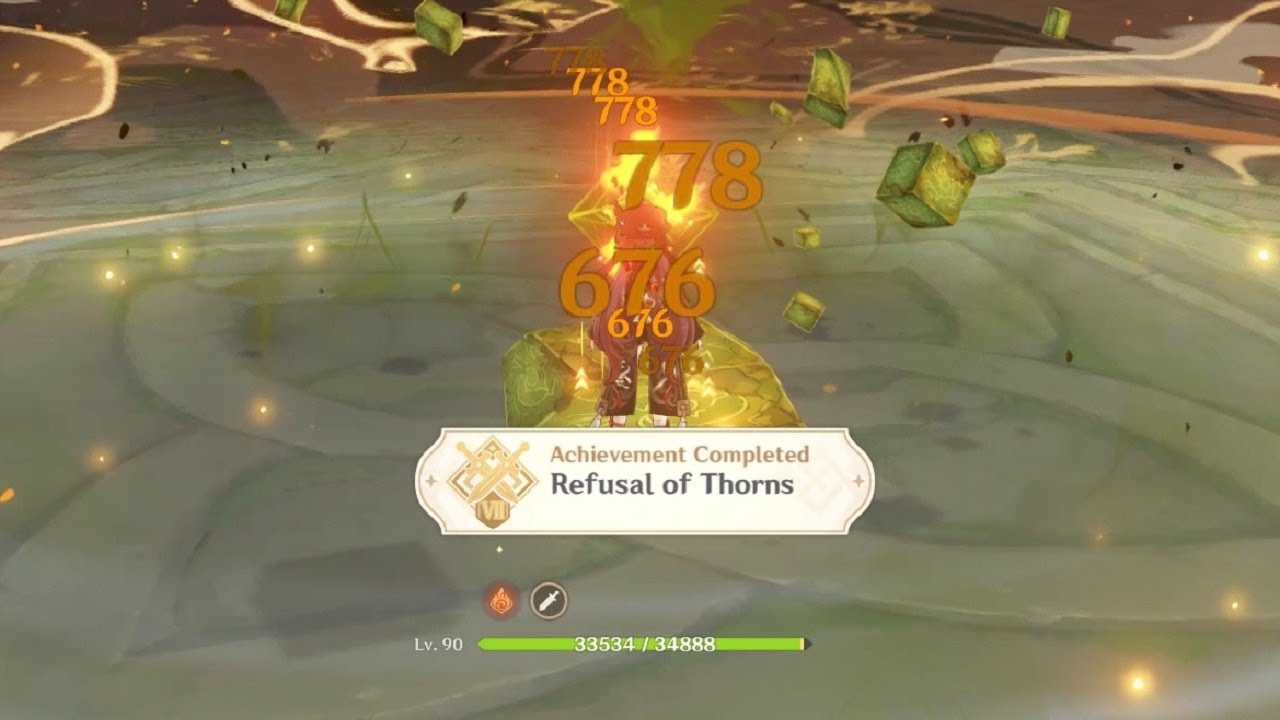Genshin impact Challenger Series VII Achievement Refusal of Thorns