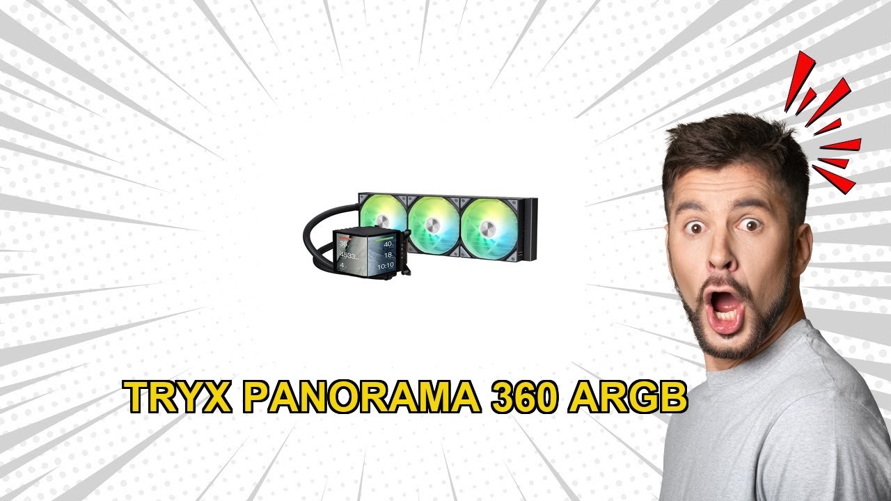 TRYX Panorama 360 ARGB AIO Review Amazing 3D AMOLED Cooling