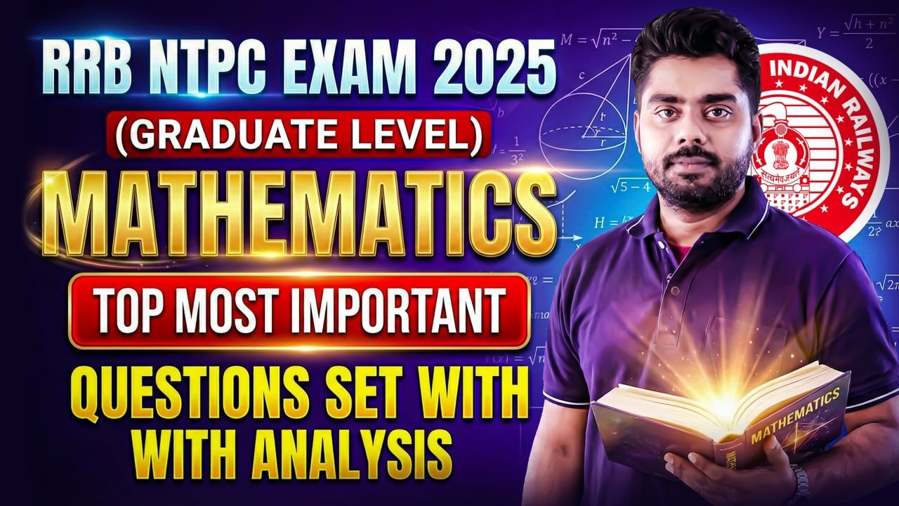 RRB NTPC Group D Math Class 2026 ! Most Expected Q&A Discussion! RRB NTPC Math Class By Satyajit Sir