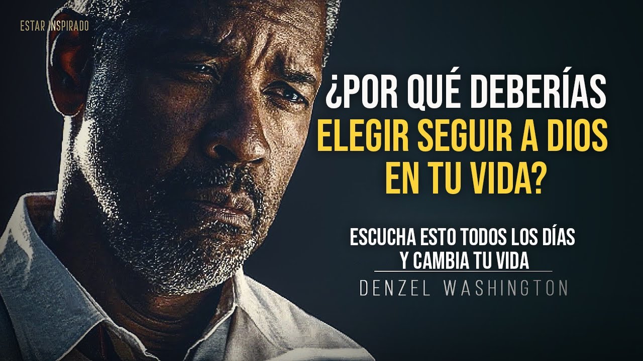 ¡COMIENZA TU DÍA CON ENERGÍA Y FE! Los consejos de vida de Denzel Washington te dejará SIN PALABRAS