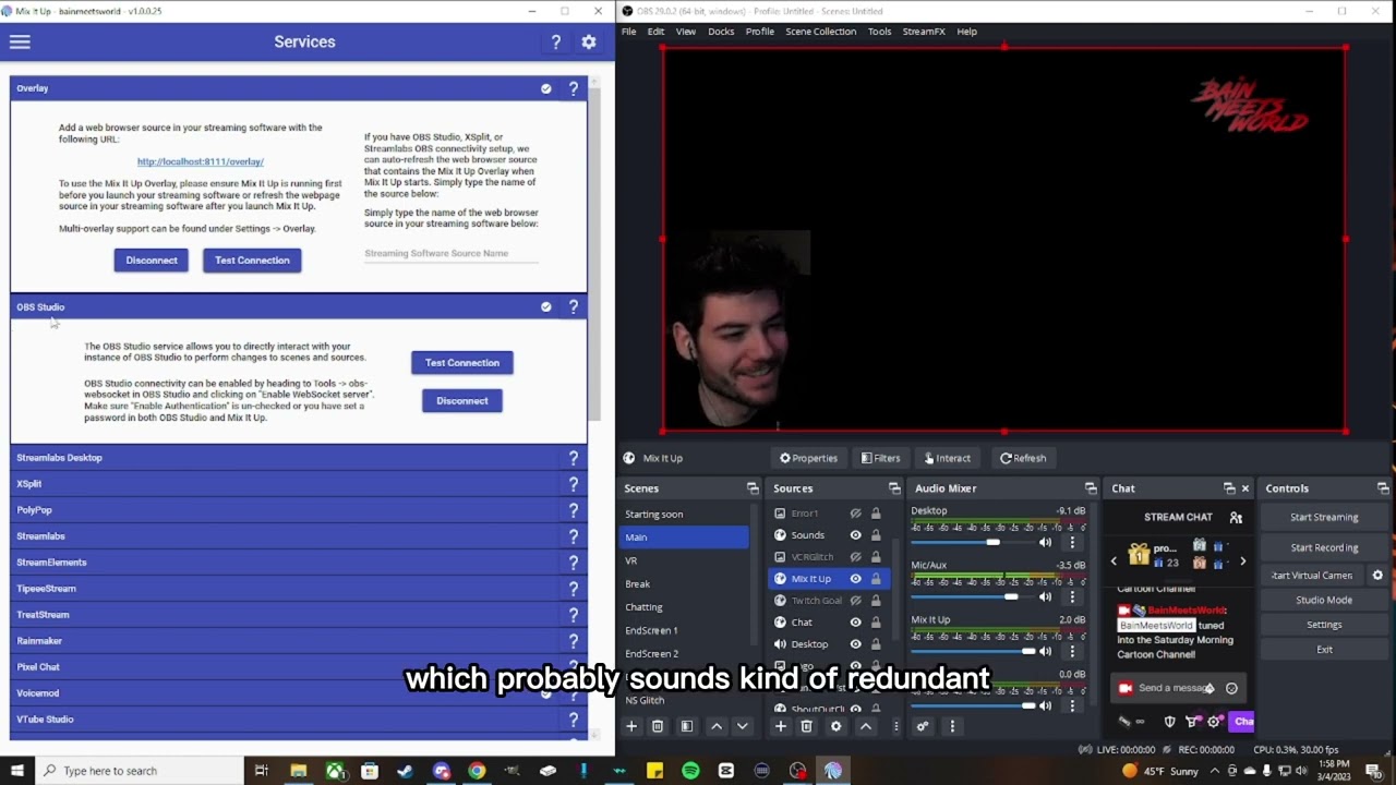 Mix It Up Bot Tutorial Pt.1 - Connecting MIU To OBS Studio