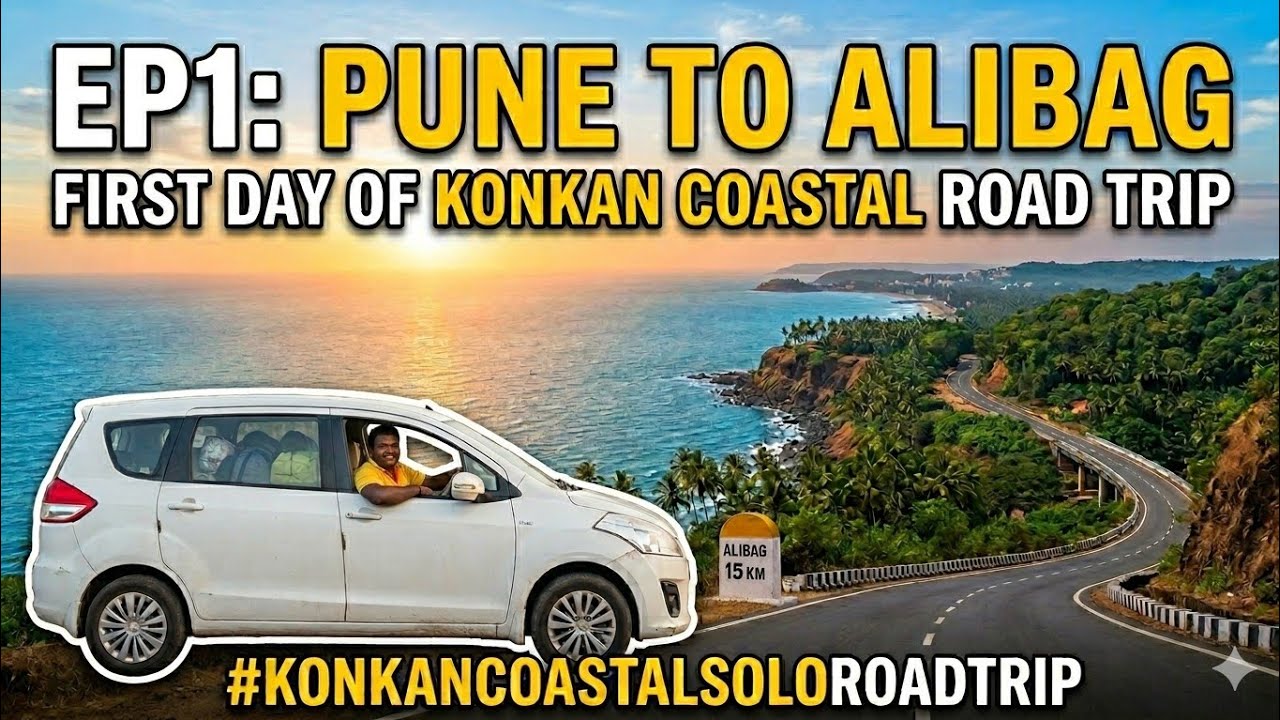EP1: Pune to Alibag | First Day of Kokan Coastal Road Trip | Kokan Coastal Trip | @explorerdatta
