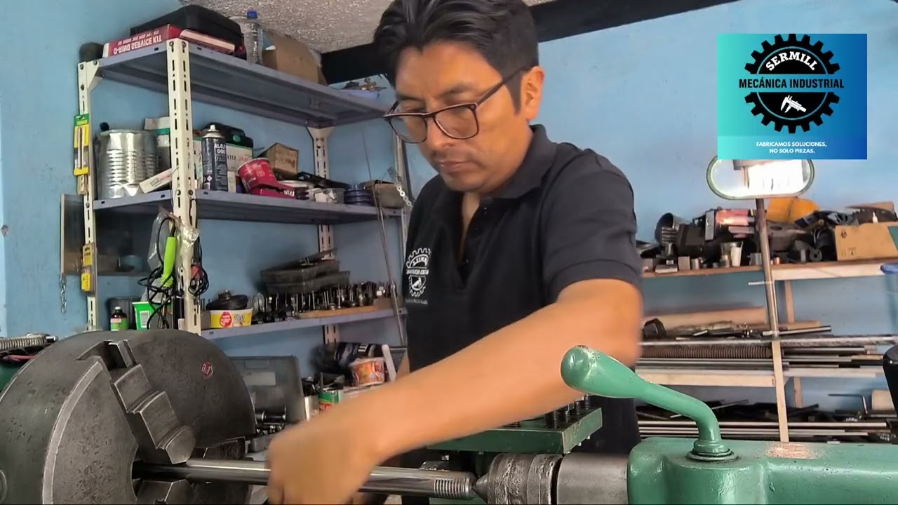 Cómo realizar una rosca en el torno paso 8".