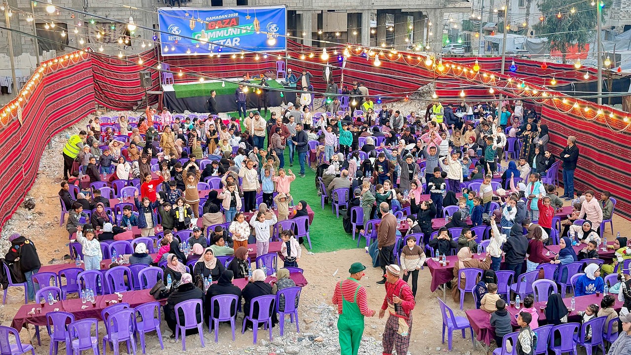 Smiles, Nasheeds & Hope: Gaza’s First Community Iftar This Ramadan