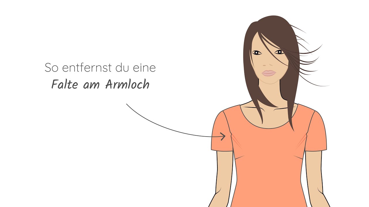 Falte am Armloch entfernen