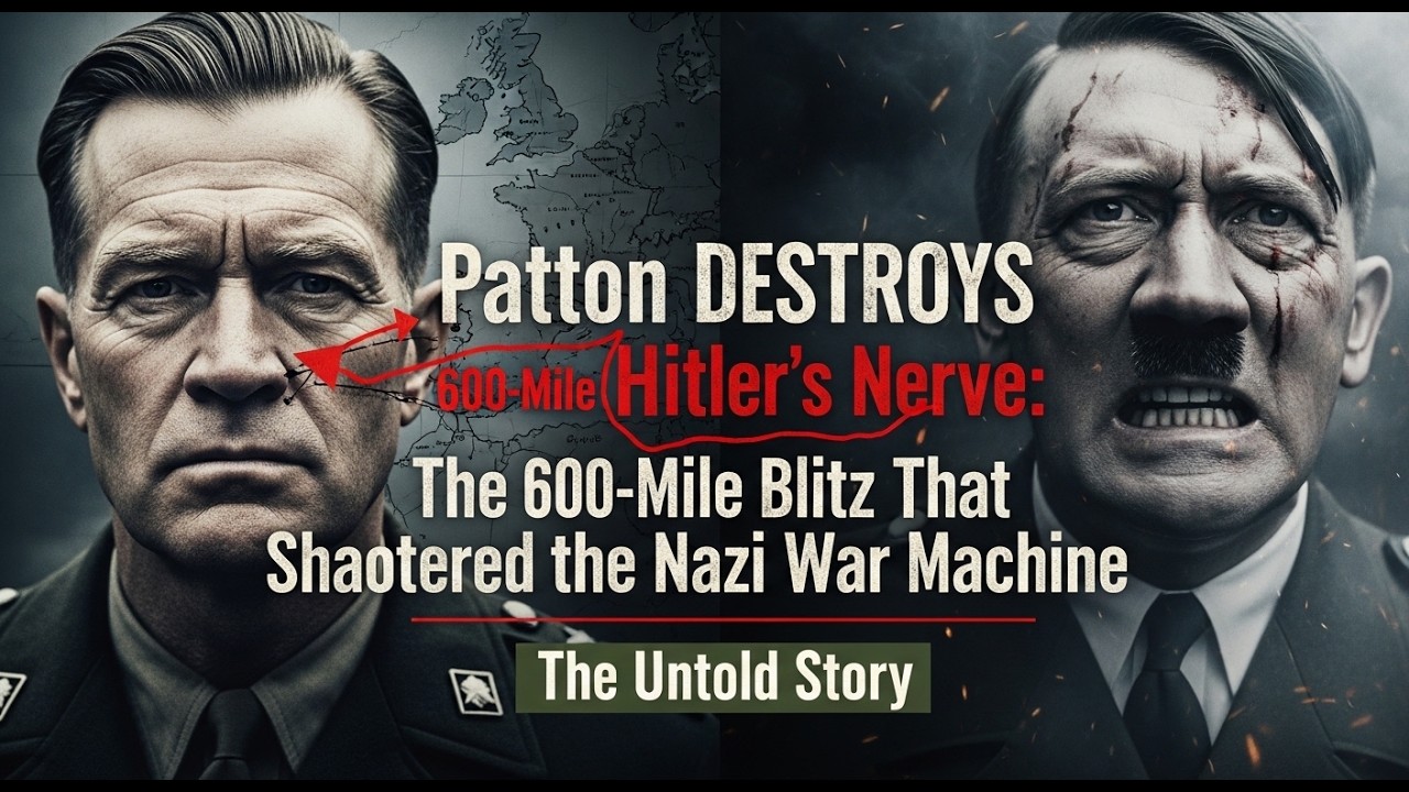 “Patton DESTROYS Hitler’s Nerve: The 600-Mile Blitz That Shattered the Nazi War Machine”