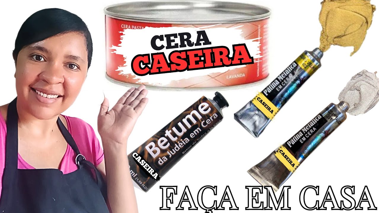COMO FAZER CERA EM PASTA CASEIRA + CERA com BETUME + CERA PÁTINA PRATA E DOURADA / DIKINHA DIY