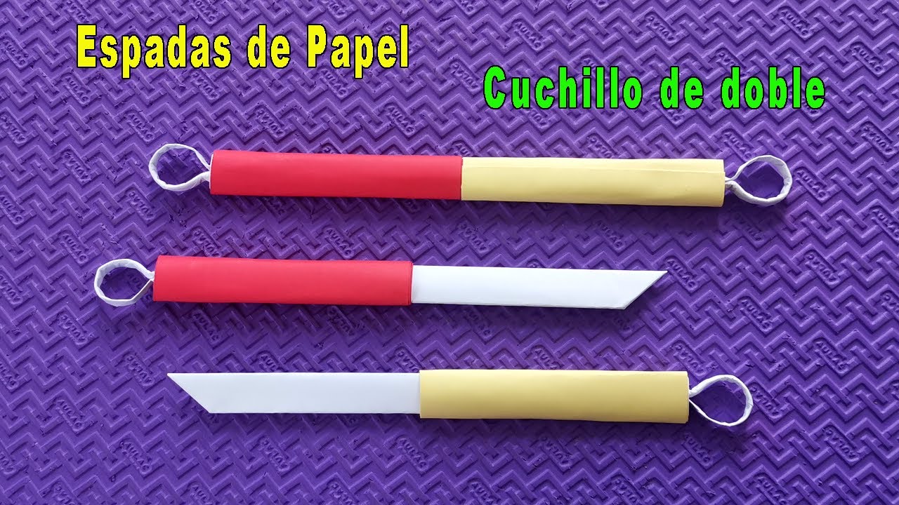 Origami Espada | Como Hacer una Espadas de Papel  (Cuchillo de doble)