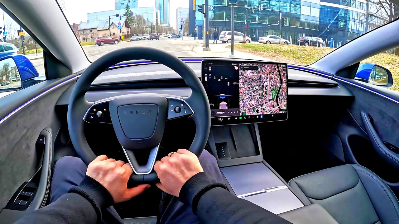 2024 Tesla Model 3 Highland | 4K HDR Premium quality | POV Test Drive