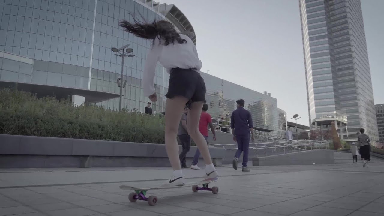 사람들 지나다니는 서울의 거리에서 보드타기! / In front of the Coex ｜롱보드 최진｜