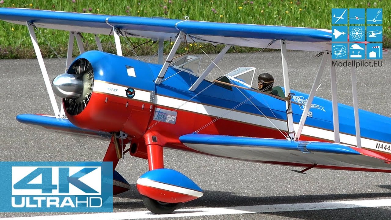 SUPER STEARMAN 1:4,3 PER IVERSEN (NOR) F4 SCALE WORLD CHAMPIONSHIP 2018 MEIRINGEN [4K]