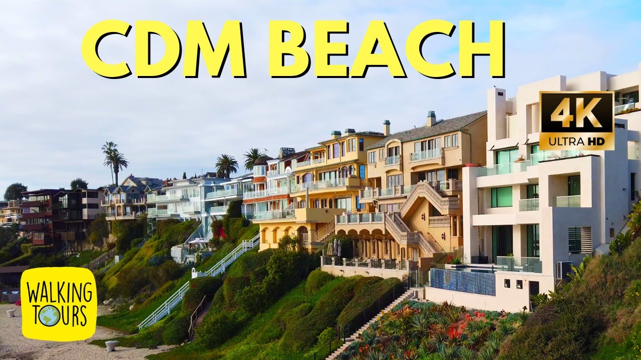 Beach Mansions $20m+ | Best Beach in Orange County | Corona Del Mar California | 4K