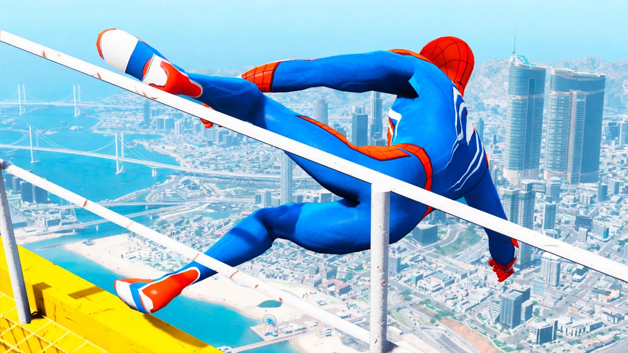 Spider Man Funny Game Moments (GTA 5 Spiderman Fails) #10