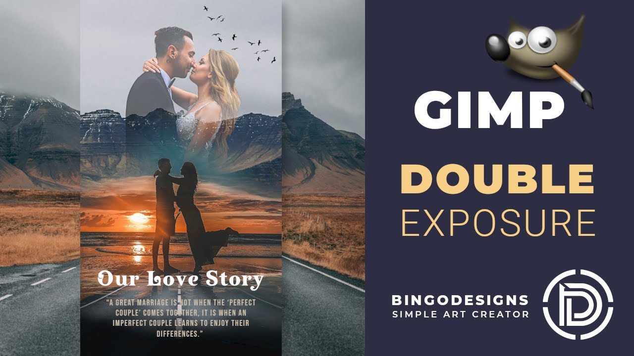 Simple Double Exposure Effects  in Gimp