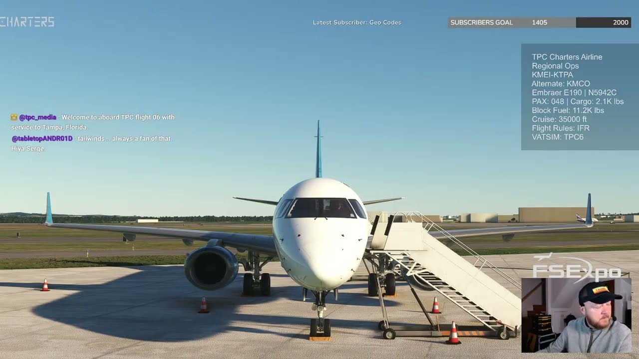 Go-around and gusty landing in Tampa | Embraer E190 | TPC Charters Airline | VATSIM | MSFS2020
