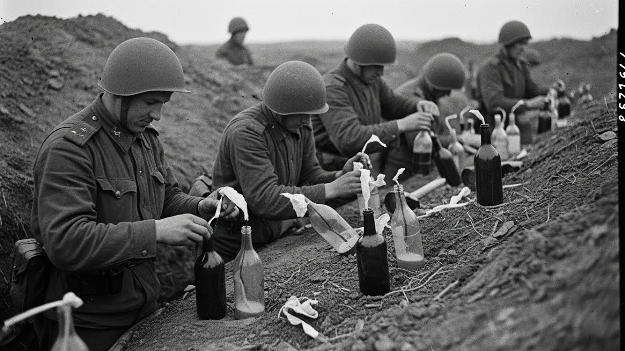 DE CE SOVIETICII FOLOSEAU MOLOTOV DIN STICLE DE VODCĂ, IAR GERMANII FLĂCĂRII DE 20 KG