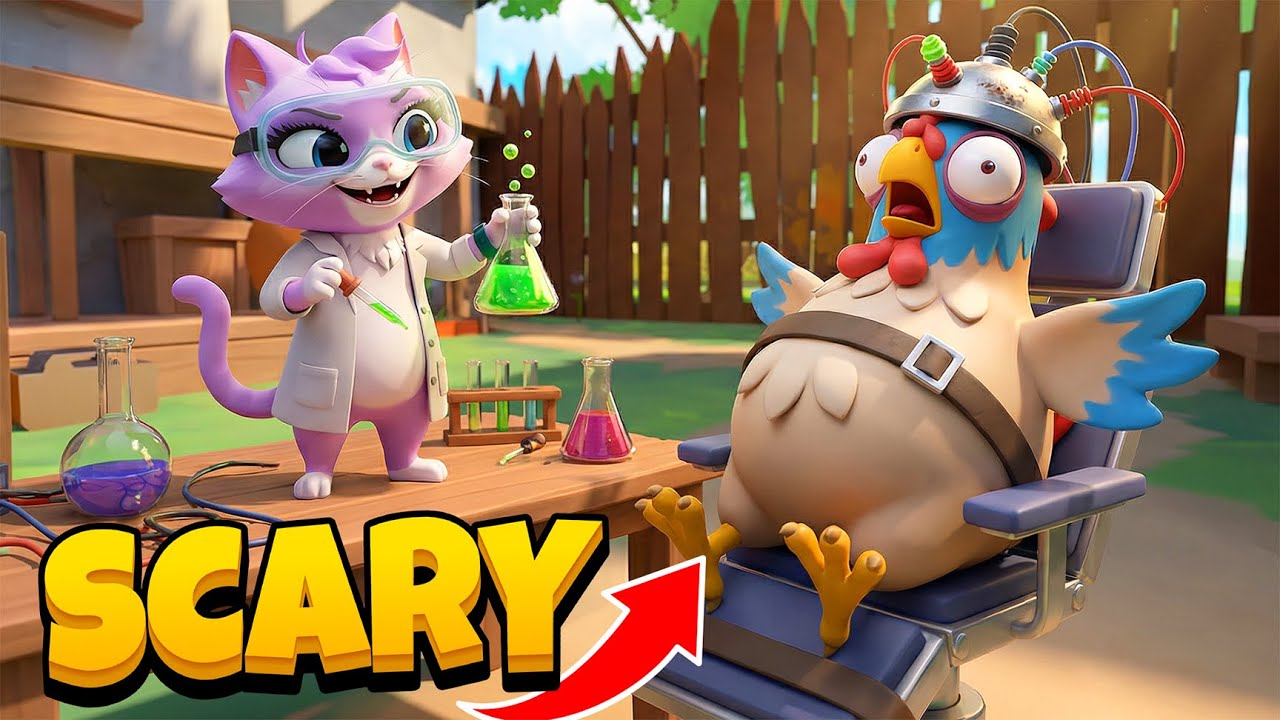 Я проводил опасные эксперименты над петухом! в игре I AM CAT VR!