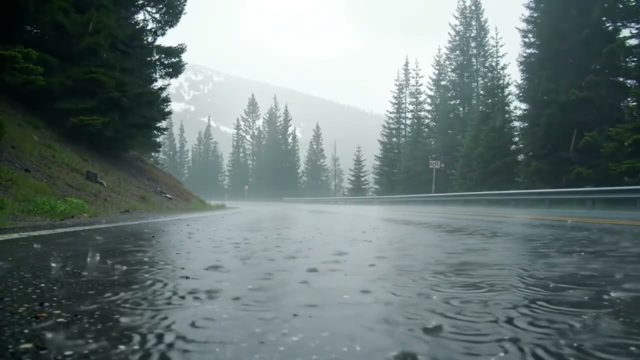 Lonely Rain Road — Peace in Solitude