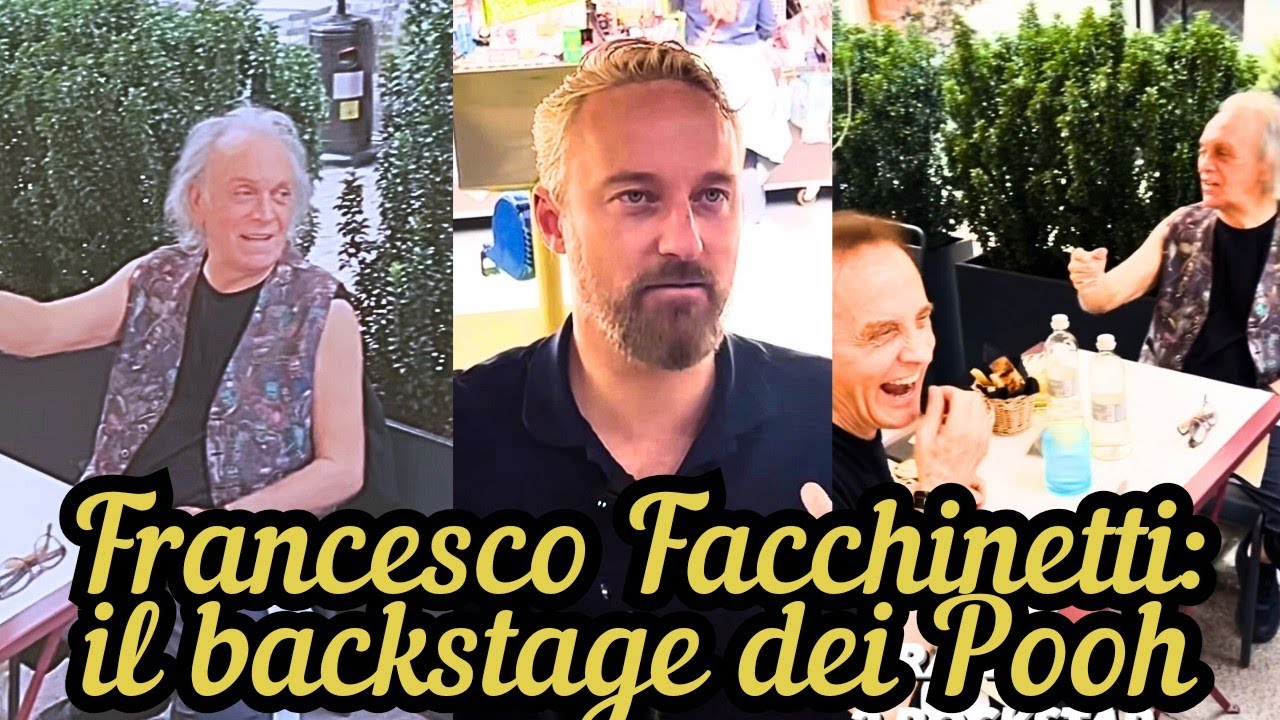 FRANCESCO FACCHINETTI con papà ROBY al backstage dei POOH🫶👫🤩