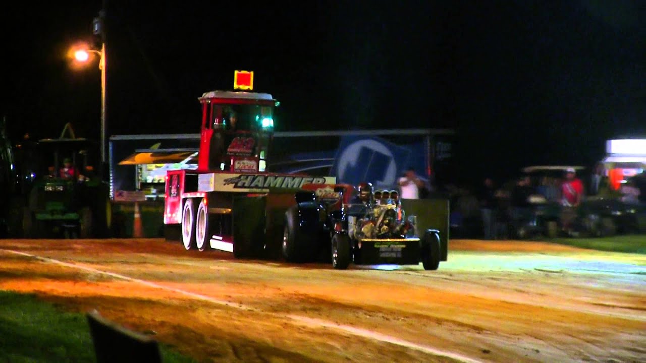 Super Modified TWD Trucks Pulling at Millers Tavern May 31 2014