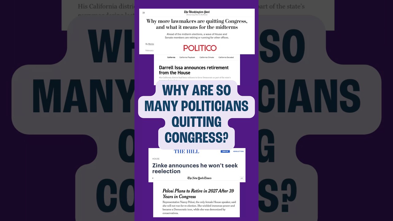 Почему так много политиков уходят из Конгресса?